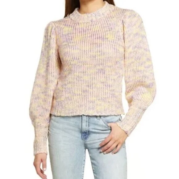 NWT All in Favor WOOL BLEND Multicolor Knit Sweater Women's Size S - Picture 1 of 9